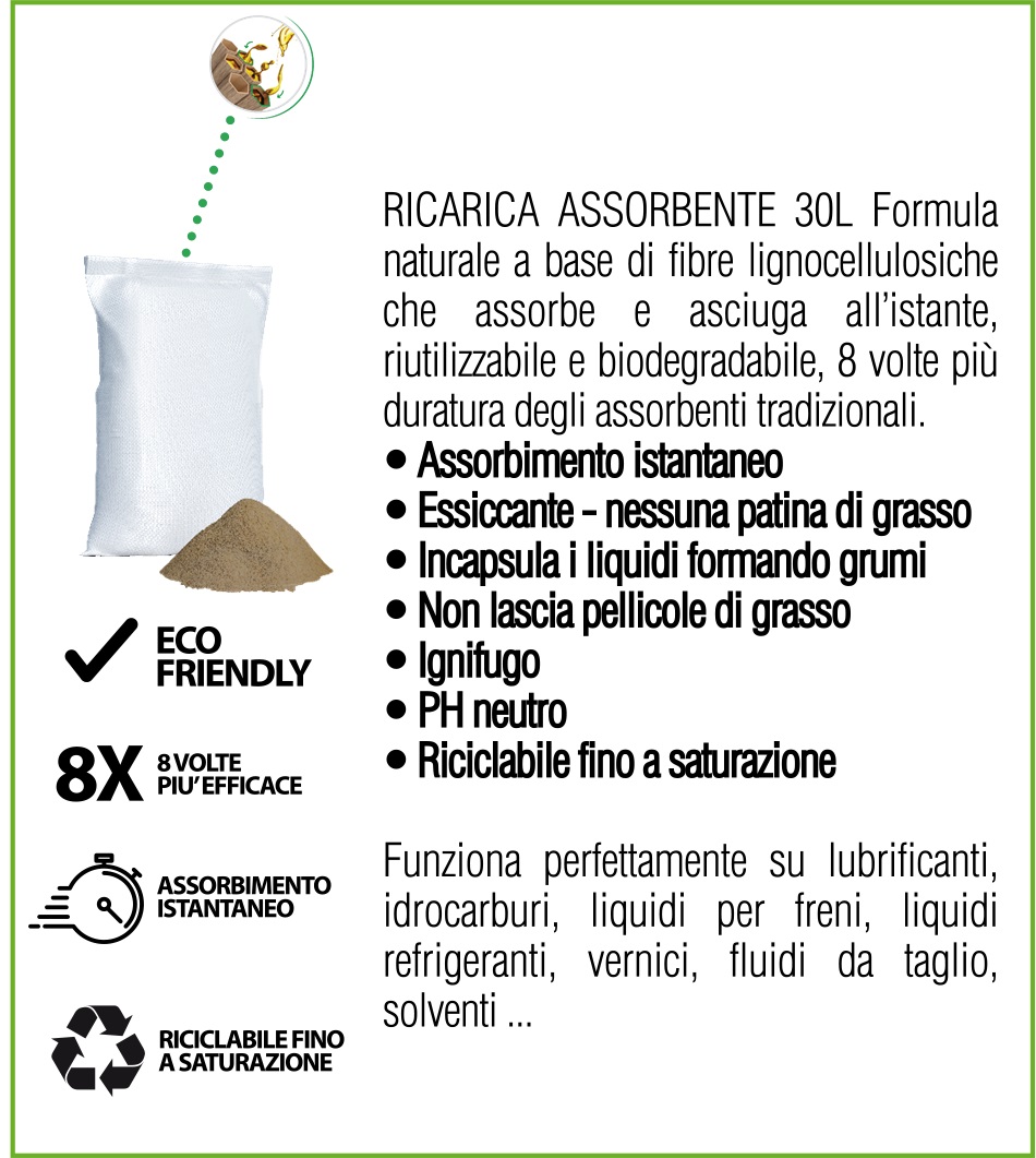 ECO30 assorbente per officina