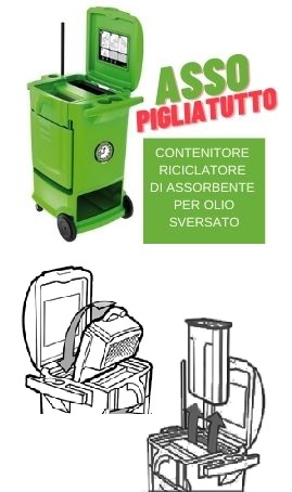 asso pigliatutto assorbente olio sversato