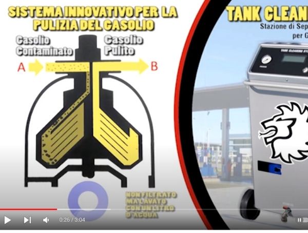 funzionamento tutorial tank cleaning system pulizia gasolio