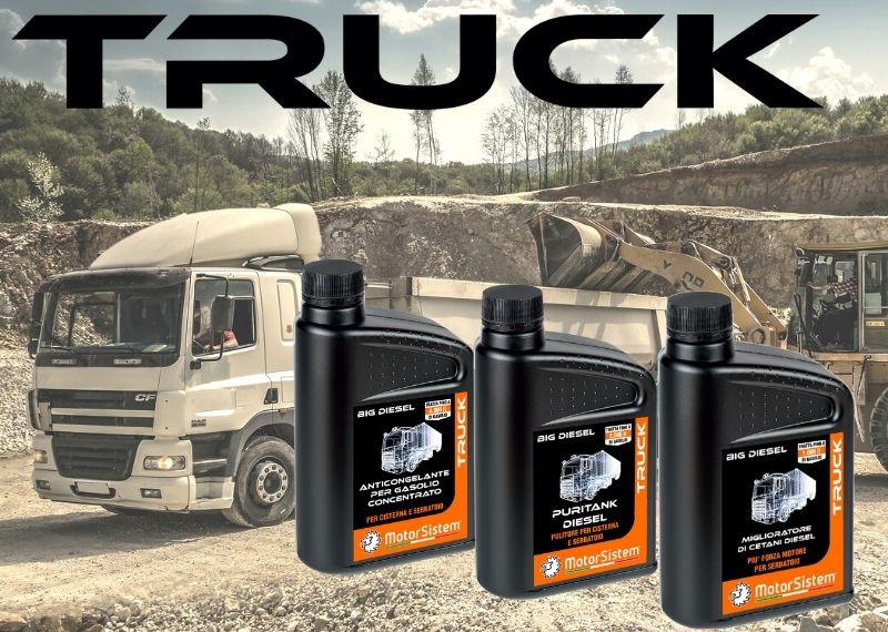 Additives line for diesel trucks and trucking