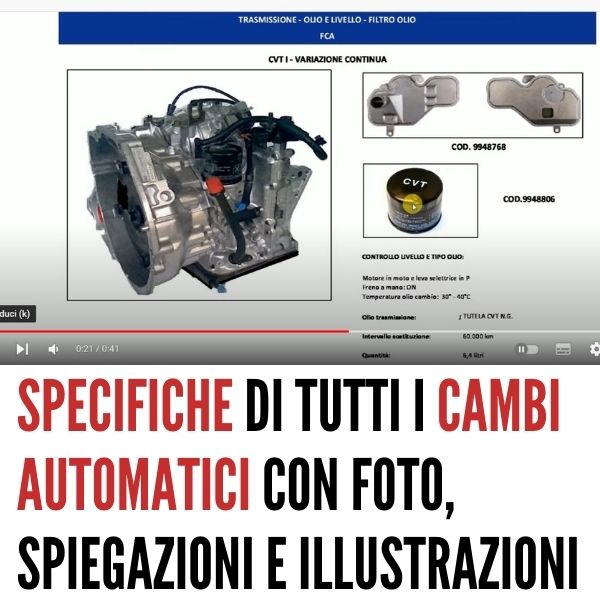 bancadati online cambio olio trasmissioni automatiche